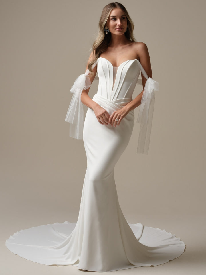 maggie sottero silk wedding dress Maggie Sottero Designs 26MS400B01